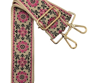 Woven Canvas Purse Strap | Gameday | Crossbody | Guitar | Messenger | Bag | Adjustable | Shoulder | Fashion Strap |