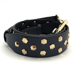 Black Purse Strap with Rivets