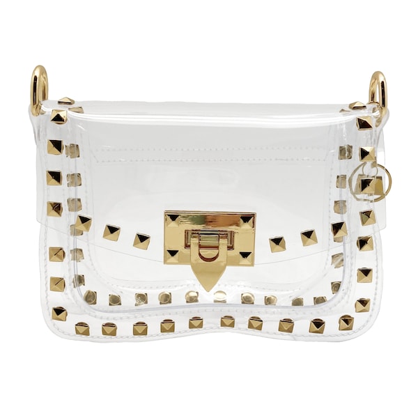 Clear Stadium Approved Purse w/ Studs