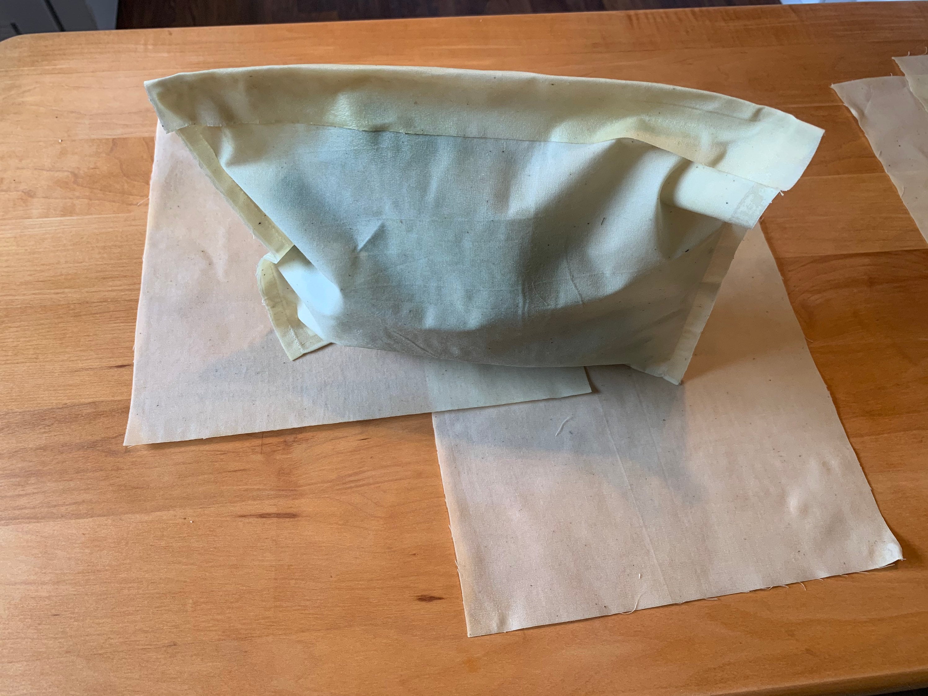 Beeswax food wraps/ waxed cotton food bags set of 2 / Etsy