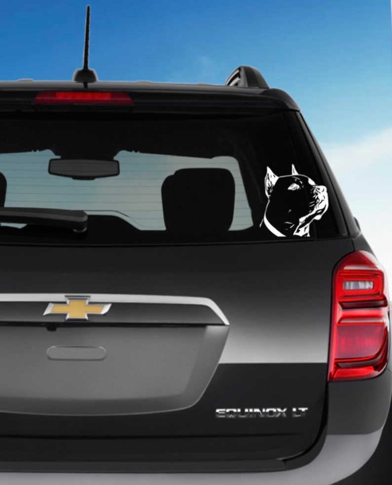 Custom Pitbull Car Decal Pitty Computer Decal American Etsy