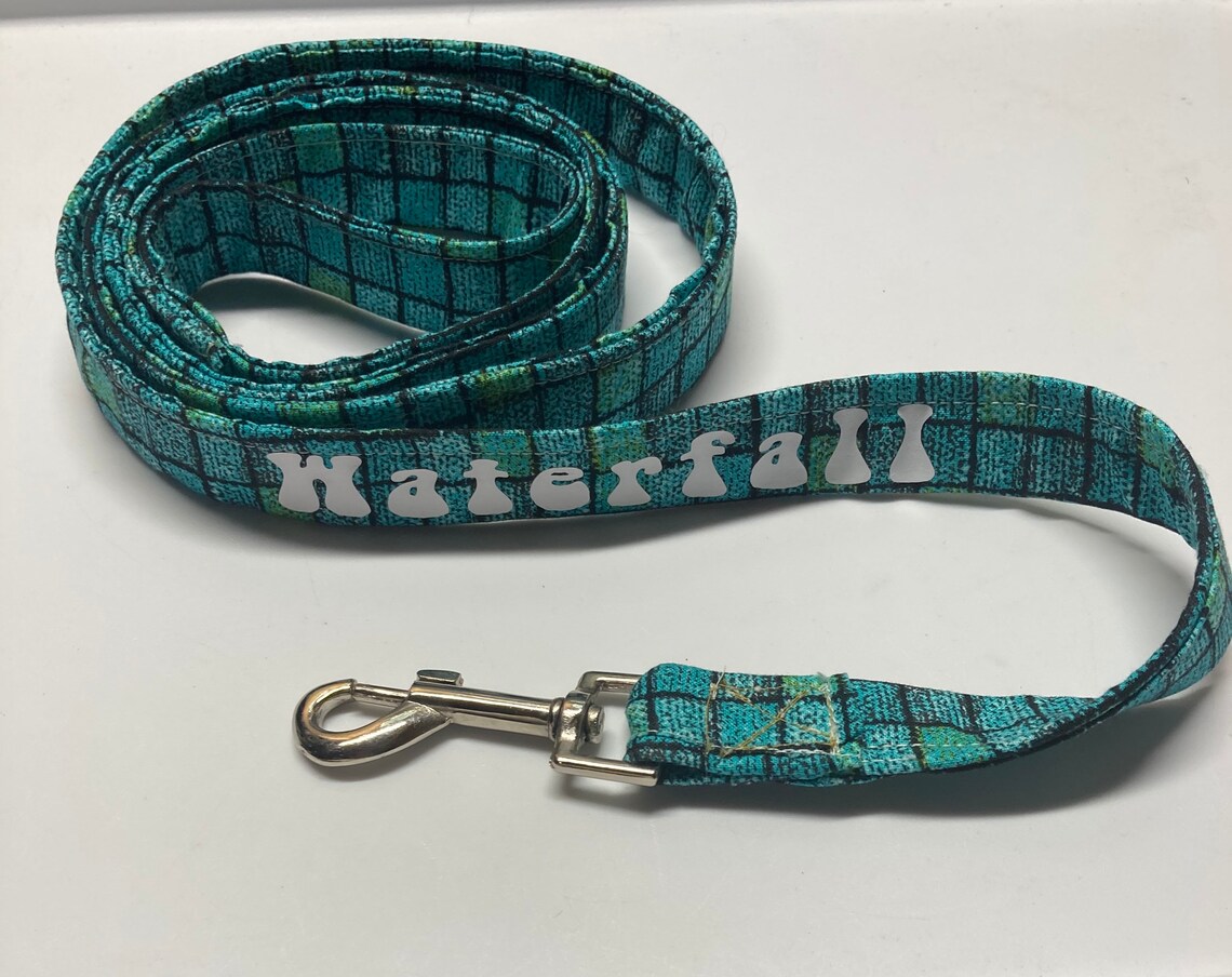 Custom Personalized Fabric Dog Leashes Reinforced With Nylon Etsy