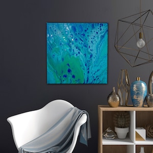 Abstract Acrylic Fluid Art Pour