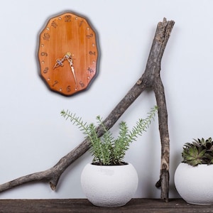 Wooden Acrylic Embellished Wall Clock