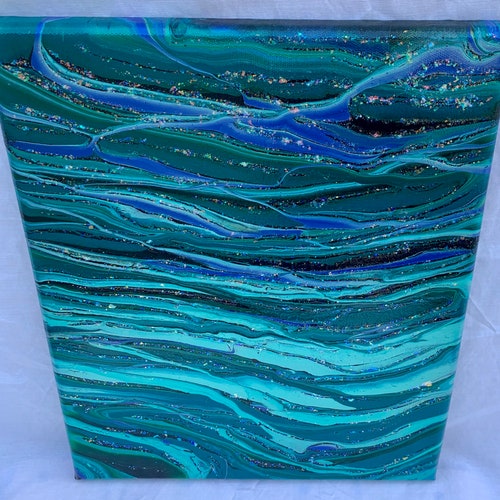 Acrylic high quality Abstract Fluid Painting