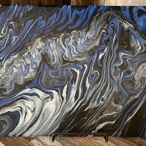 Acrylic Tree Ring Paint Pour