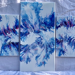 Acrylic Fluid Flow Pour Painting