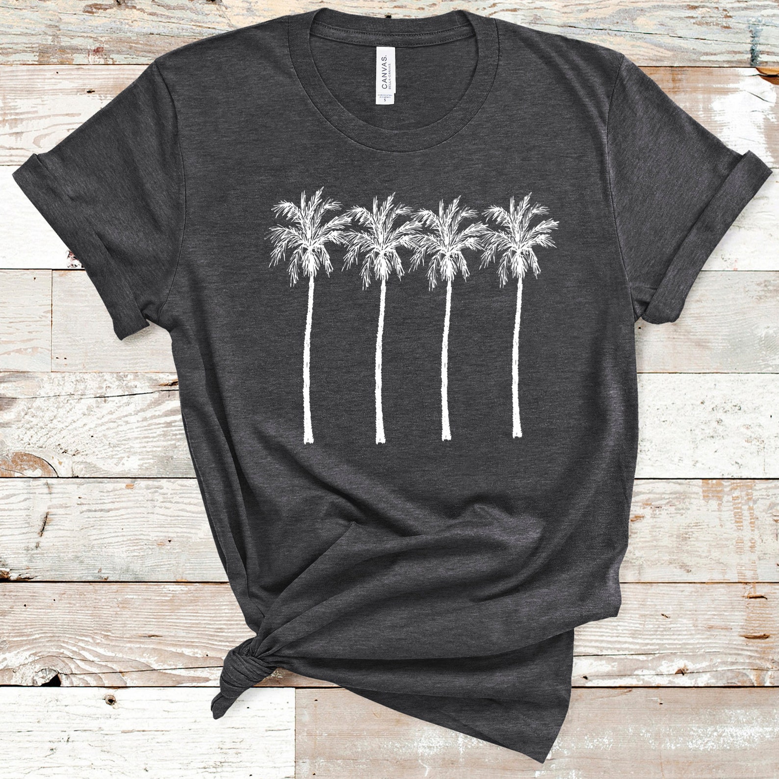 Palm Beach Shirt Palm Trees Shirt Cute Summer Shirt for Etsy