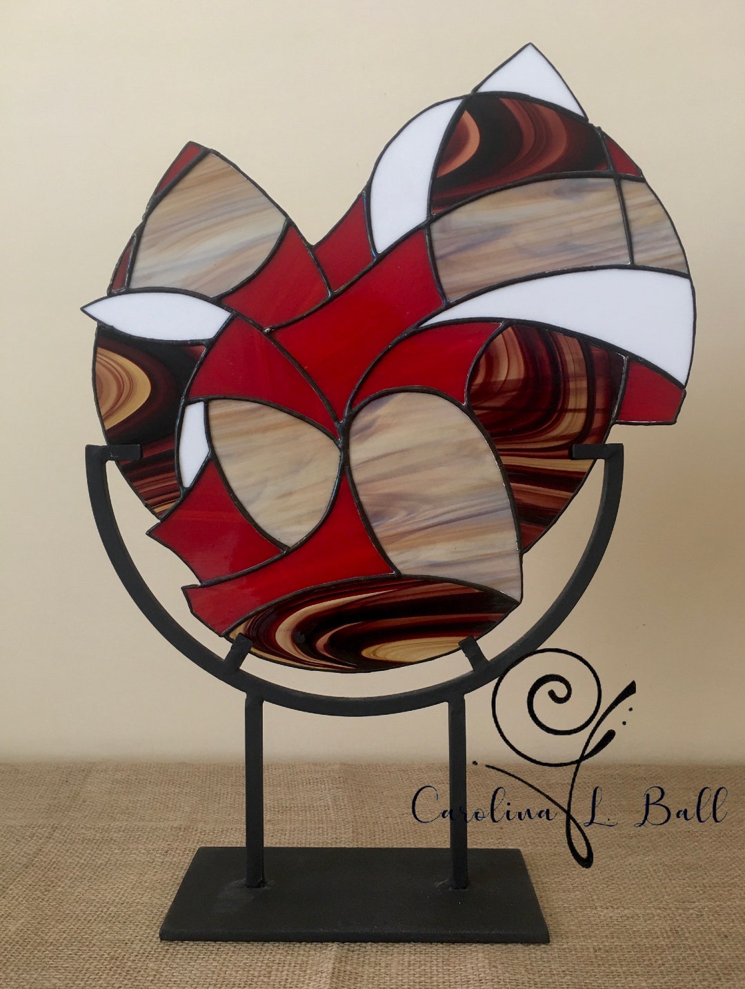 Stained Glass Sculpture perception 14 W X Etsy