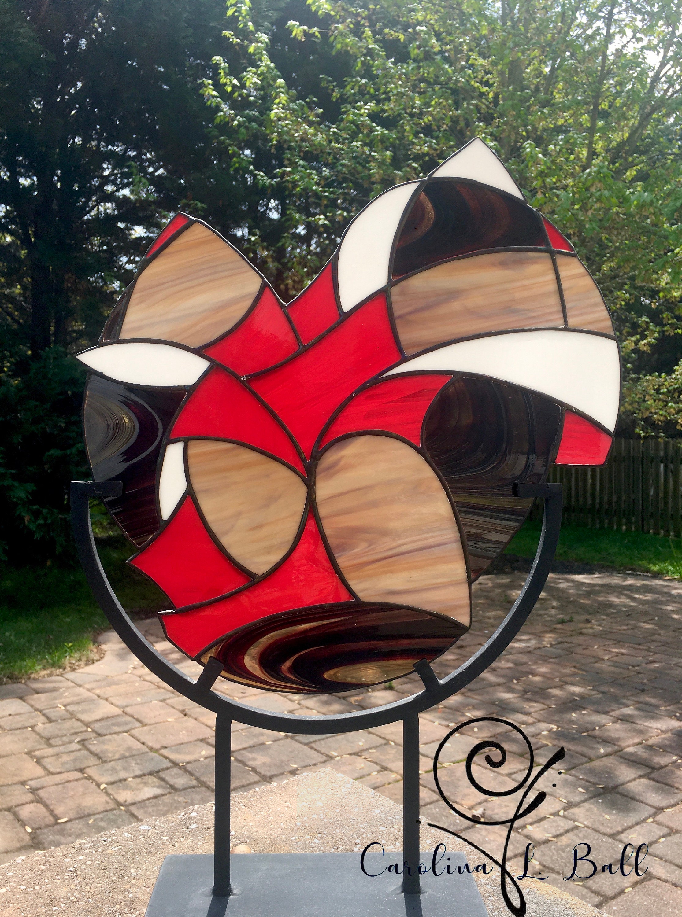 Stained Glass Sculpture perception 14 W X Etsy