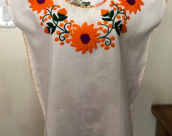 Mexican Hand Embroider Women's Blouse/Tunic