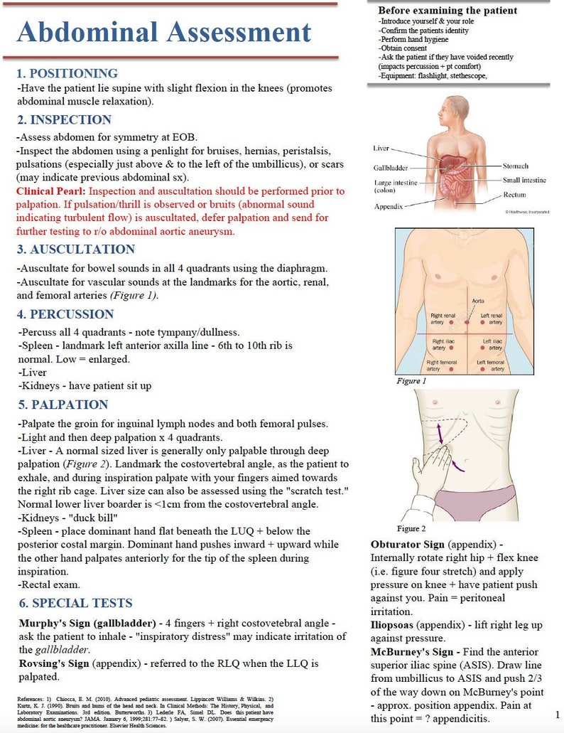 case study abdominal assessment