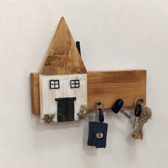 Wooden Key Rack, Vintage Key Box, Key Hook Wall Decoration, Key
