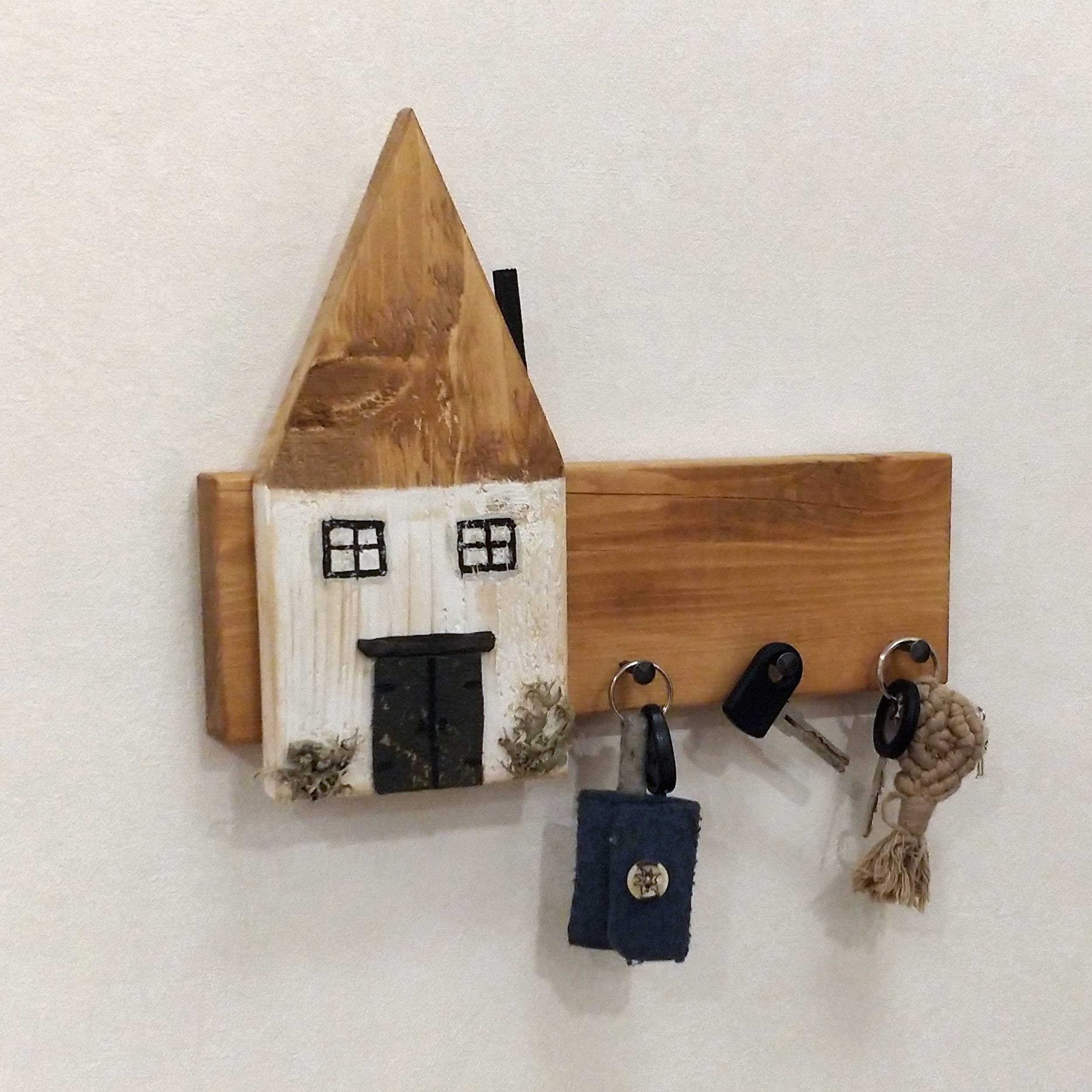 Schlüsselkasten Schlüsselbrett Schlüssel Aufbewahrung Holz Vintage
