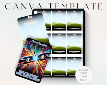 Plantilla de tarjeta de oráculo DIY: 50 diseños editables en Canva (descarga digital)