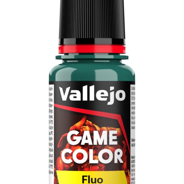 Vallejo Game Color - Fluorescent Cold Green 18 ml - Game Fluo