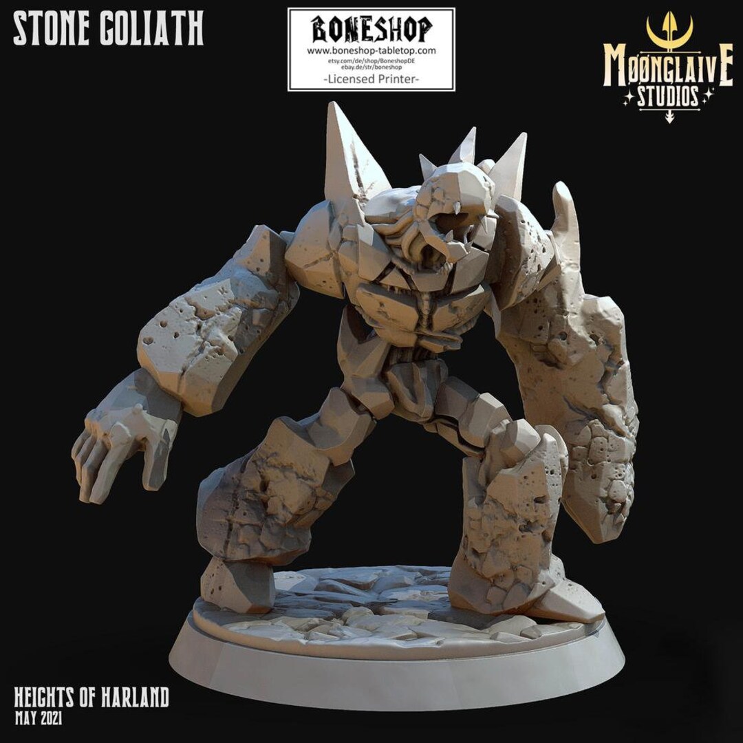 Harland Heights stone Goliath 28mm 32mm RPG Tabletop Boneshop - Etsy