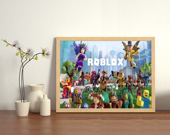 Roblox Wall Art Etsy - artwork blank roblox character