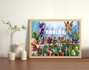 Roblox Wall Art Etsy - artwork blank roblox character