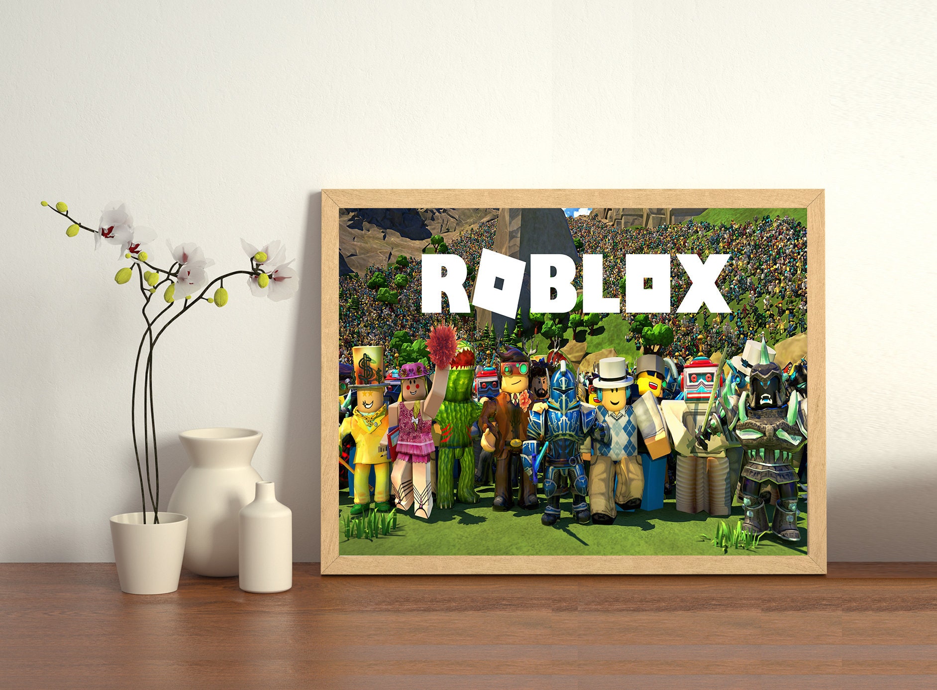 New Roblox Poster Home Wall Decor Silk Art Print Size 13x20 | Etsy
