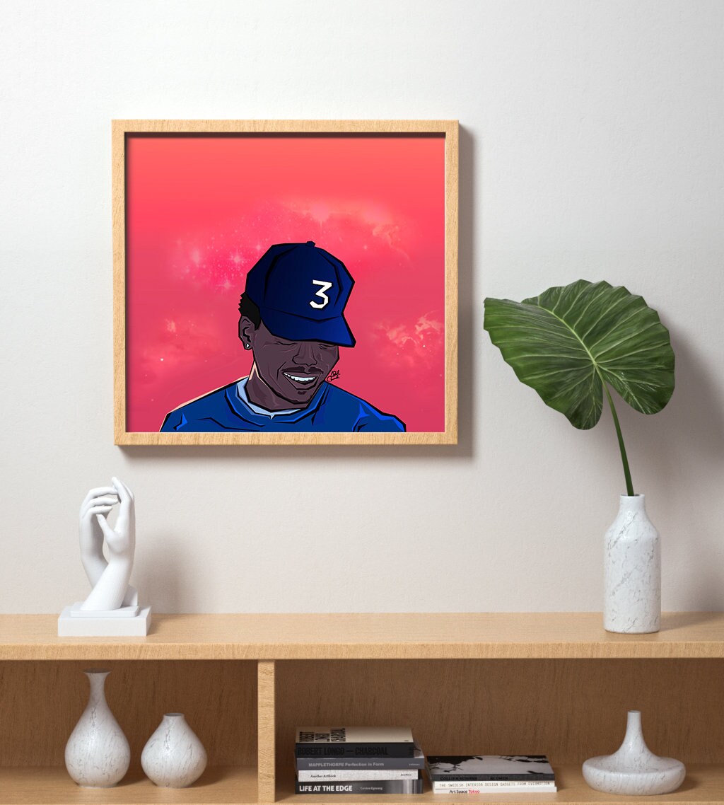 Retro Chance The Rapper Poster Home Wall Decor Silk Art Etsy