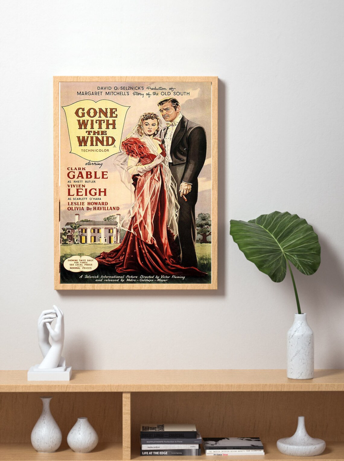 Gone with the Wind 1939 Movie Poster Home Wall Decor Silk Etsy
