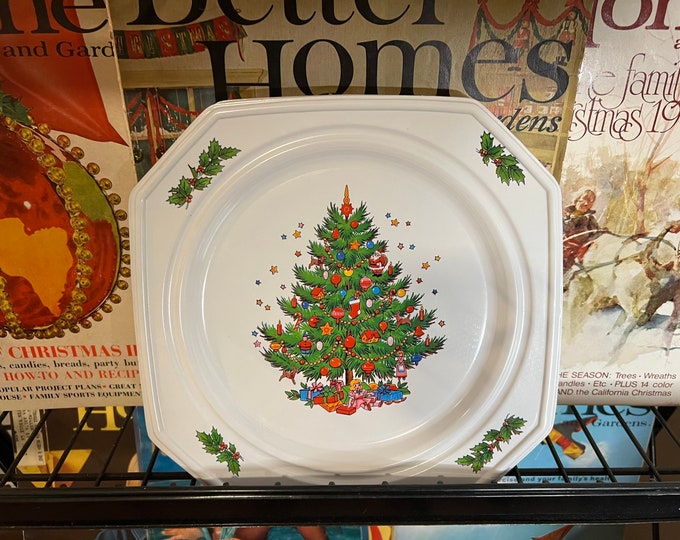 Vintage Disposable Plastic Christmas Plates Etsy UK