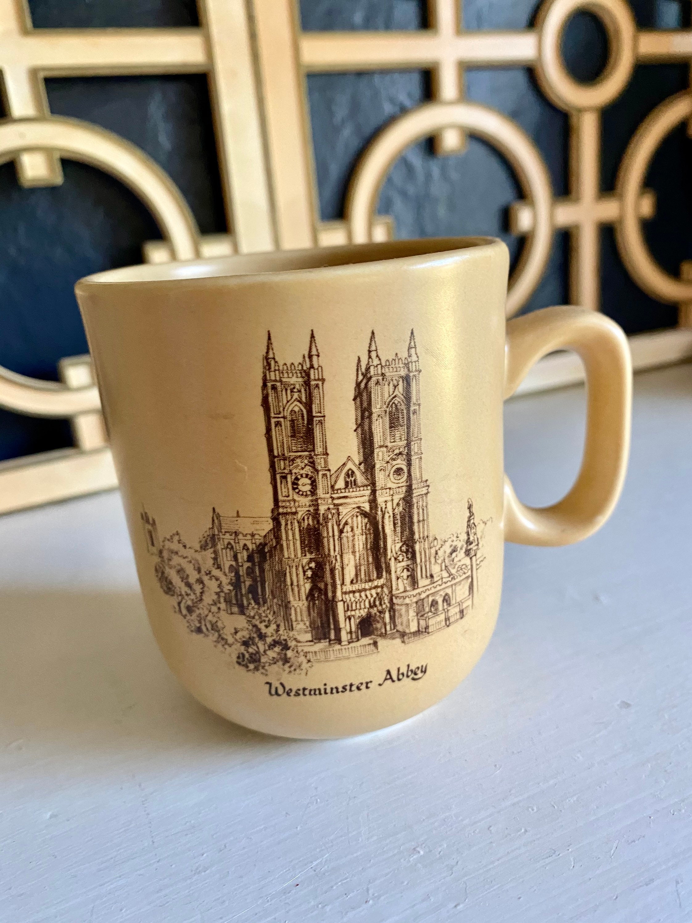 Vintage Westminster Abbey Souvenir Mug Made in England Etsy