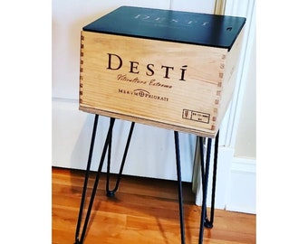 Desti Wine Crate Side Table (1) - Ships Today!
