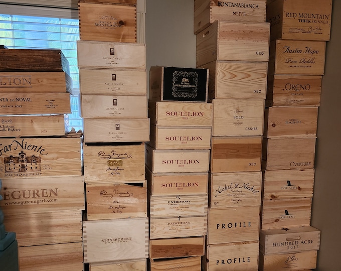 Authentic Wood Wine Crate Dimensions in Description Updated 5.15.23 Etsy