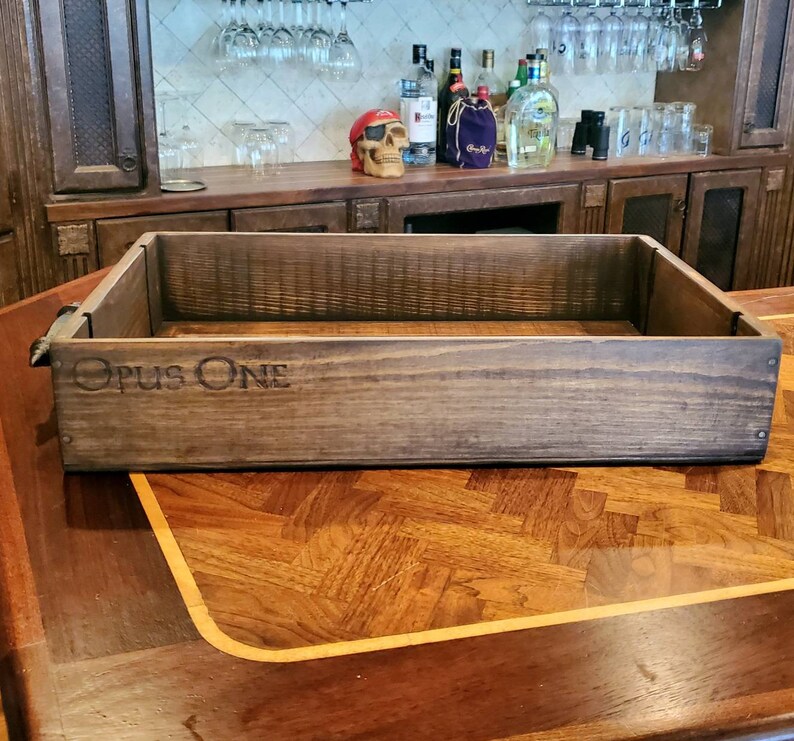 Wine Box Serving Tray Etsy