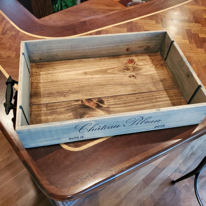 Wine Box Serving Tray Etsy