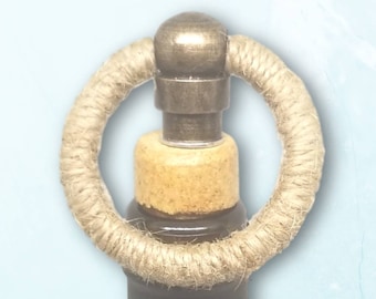 Jute Ring Wine Bottle Stopper