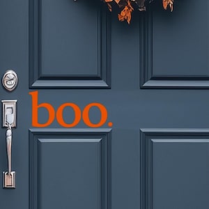 BOO Vinyl Door Decal | Halloween Door Decal | Fall Decor | Porch Decor | Farmhouse Decor