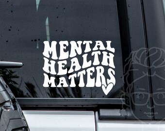 Mental Health Matters Vinyl Car Decal - Etsy