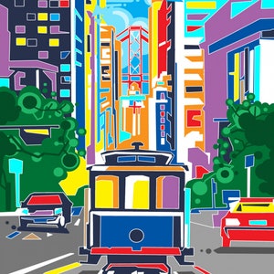 san francisco city modern poster