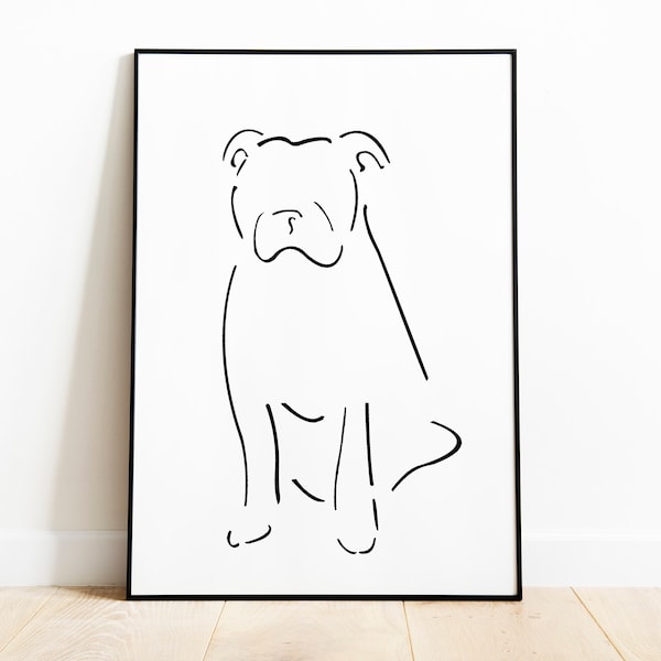 Pibble Draw Pibble Drawing - Etsy