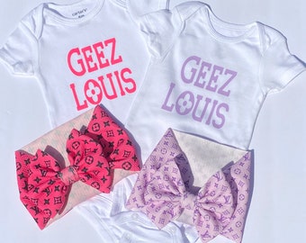 louis vuitton baby onesie