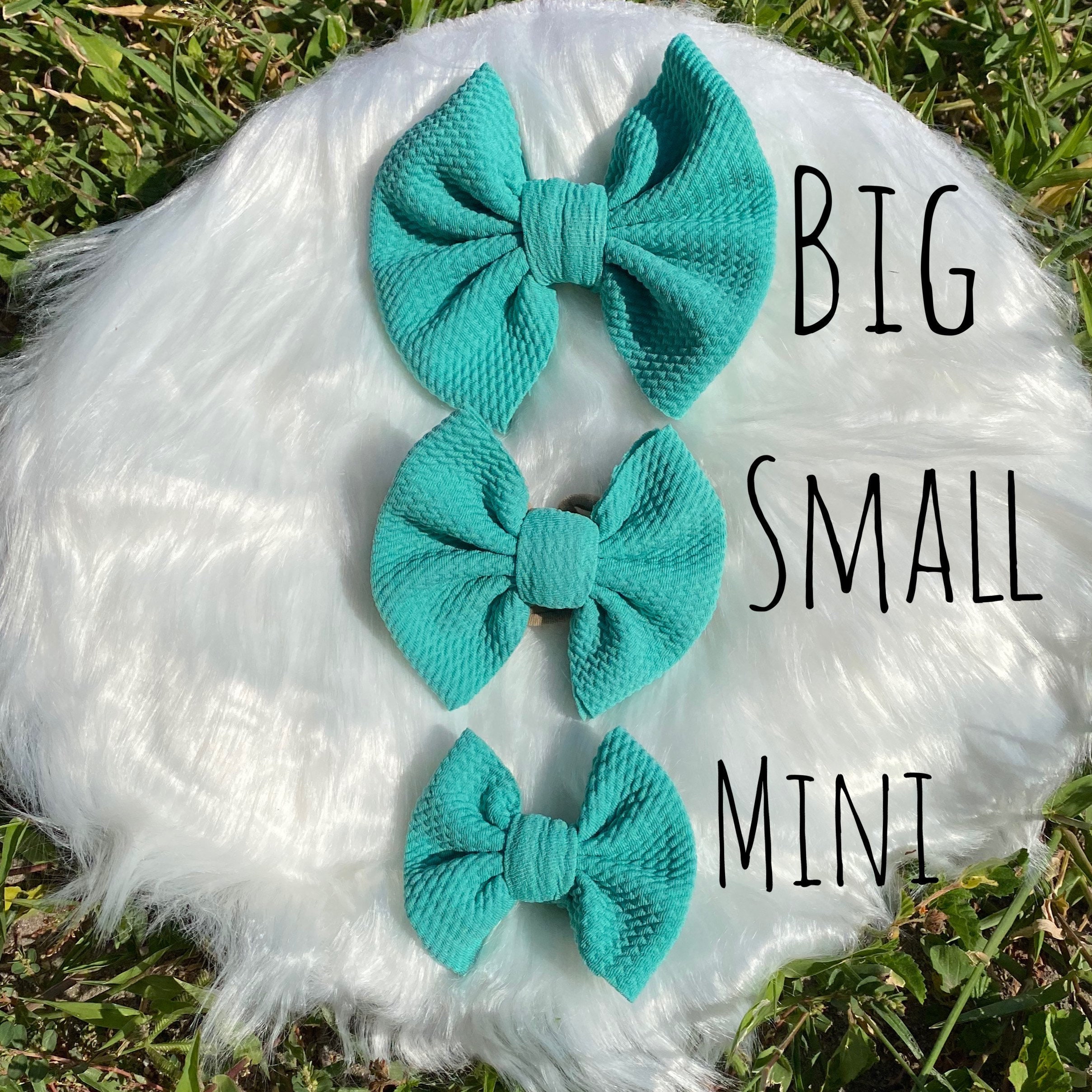 Bows on Nylon baby bows newborn bows Headwrap bows girls Etsy