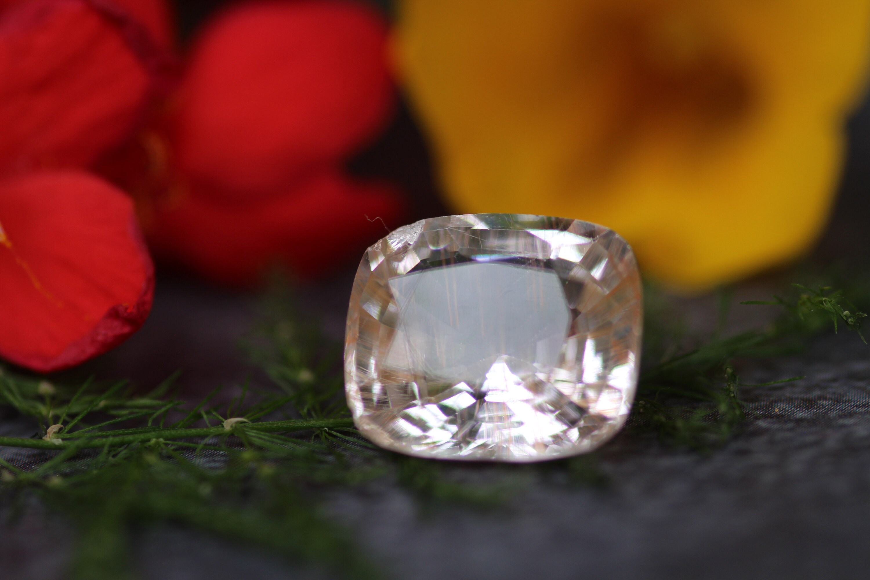 Natural Gold Clear Topaz Loose Topaz Rectangle Cut Topaz Etsy