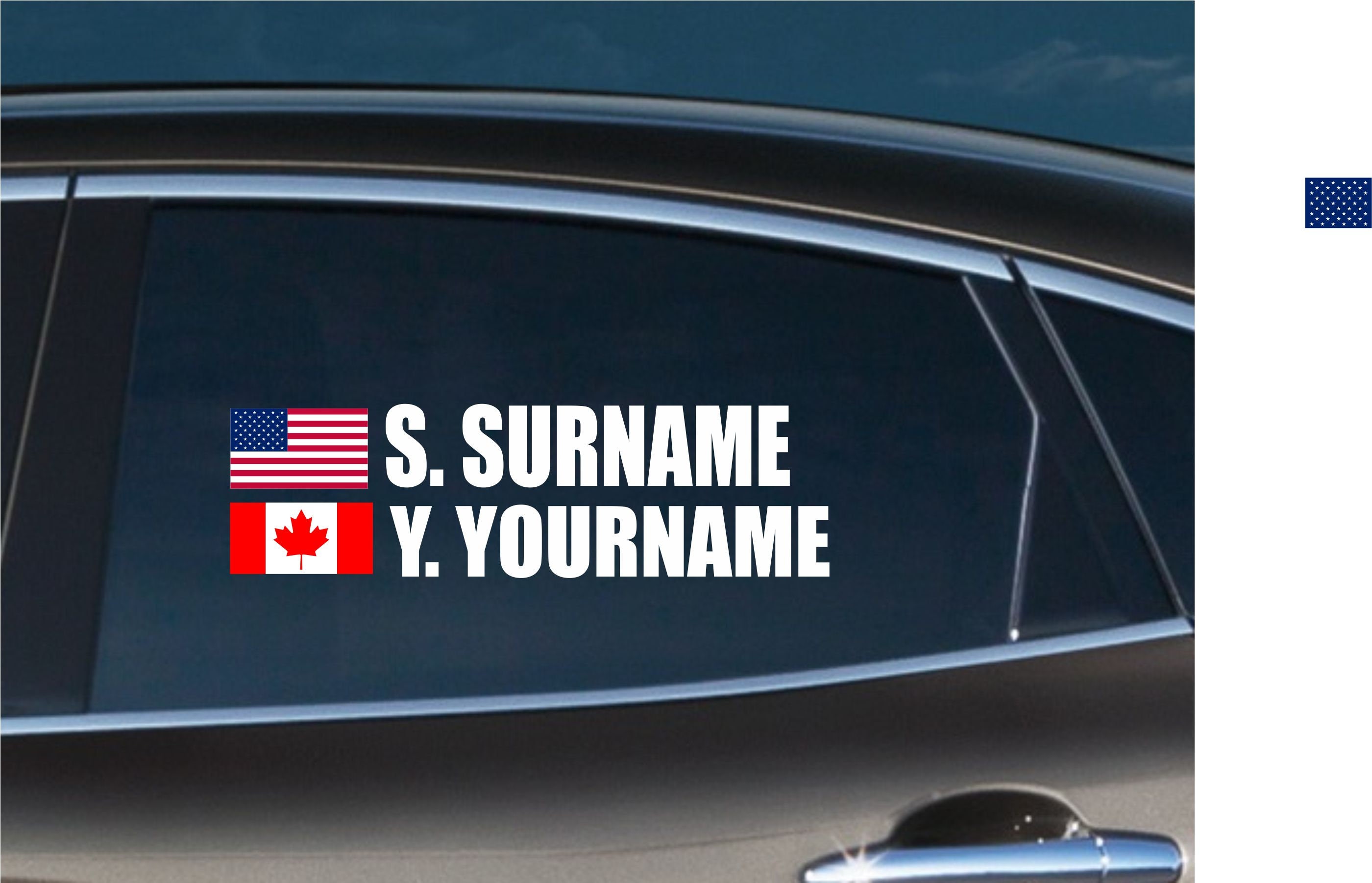 2PCS Racing Name Rally Autocross Custom Window Vinyl Car Truck Etsy