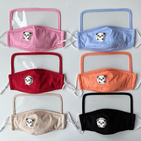 Face Mask With Eye Shield Etsy