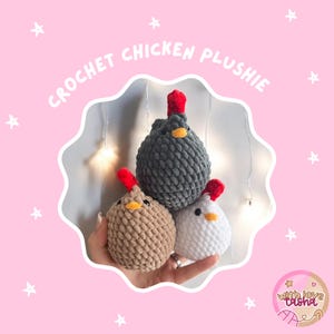 Chicken Plushie | Crochet Chickens | Stuffed Animals | Crochet Plushies | Chicken Stuffed Toy | Chicken Stuffed Animal | *PHYSICAL ITEM*