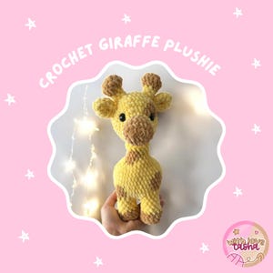 Giraffe Plush | Crochet Giraffe Plushie | Giraffe Stuffed Animal | Crochet Safari Animals | Crochet Giraffe Plush | *PHYSICAL ITEM*