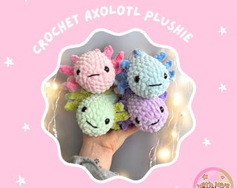 Pluszowy Aksolotl | Szydełkowany Aksolotl | Szydełkowany Pluszowy Aksolotl | Pluszowa Zabawka Aksolotl | Pluszowe Zwierzęta | Miś Aksolotl | *PRZEDMIOT FIZYCZNY*