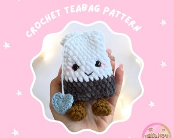 Crochet Teabag Pattern | Crochet Food Pattern | Amigurumi Teabag Pattern | Play Food Crochet Pattern  | Crochet Food | *DIGITAL ITEM*