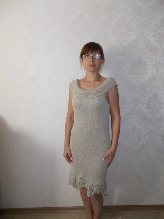 sundress knit summer dress cotton exclusive openwork summer sleeveless long summer dress