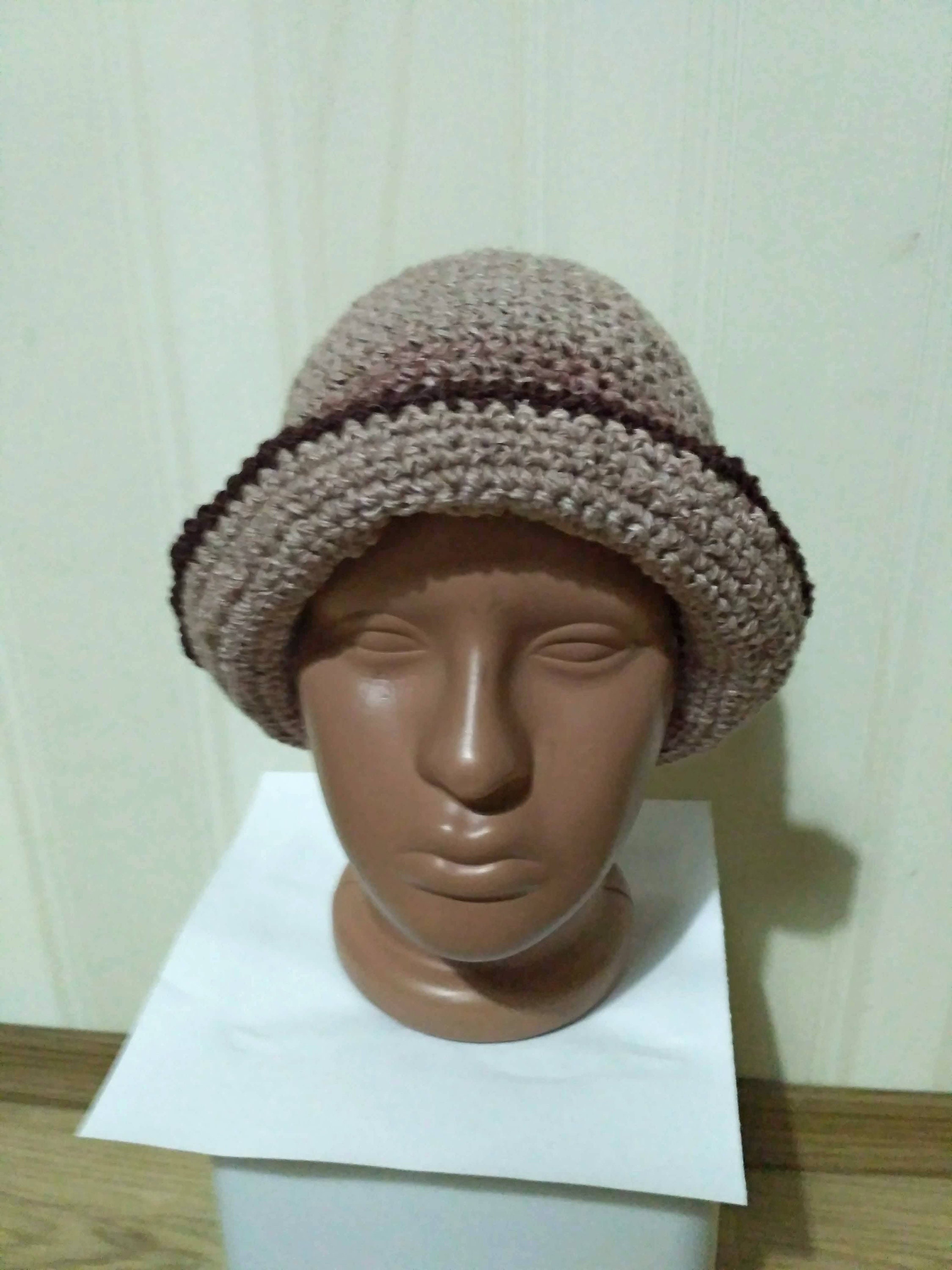 Hat Wool Cloche Custom Choose Color Hand Crochet Hat Flower - Etsy