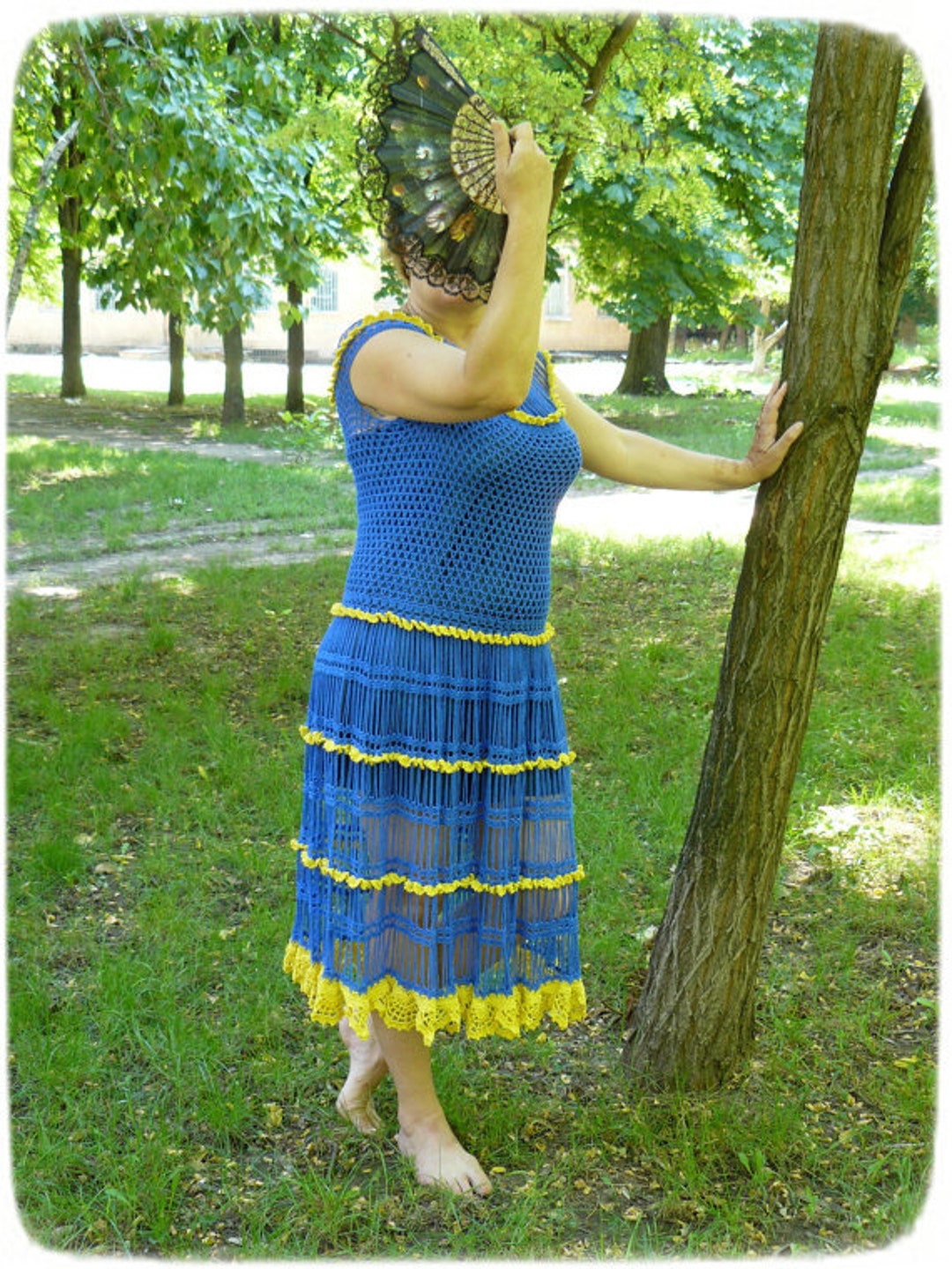 sundress dress knitted Knit Summer Cotton Exclusive Openwork Summer Sleeveless Long Summer Dress DND50270Nude