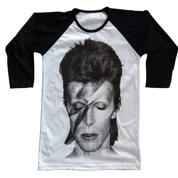David Bowie // Raglan // 3/4 Ärmel // Baseball // T-Shirt // Männer // Frauen // Unisex